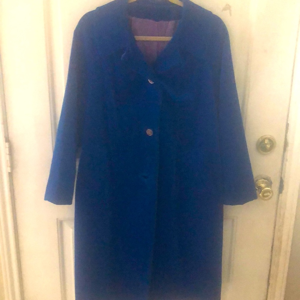 Surrey Classics out of Canada.  Size 12, shell 100% cotton. Dry clean only.